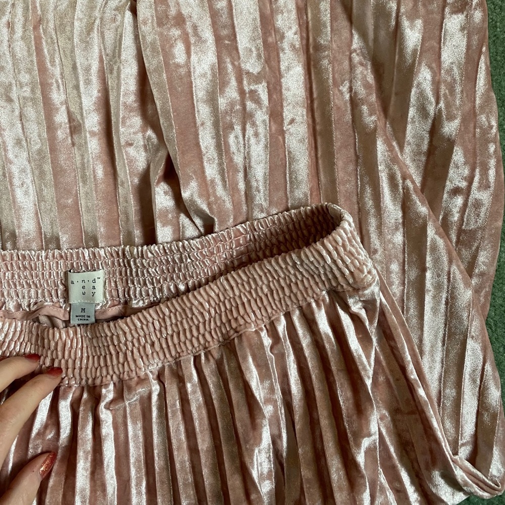 A New Day Pink Velvet Skirt